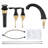 Bathroom Faucet, 8 Inch Bathroom Faucets for Sink 3 Hole, Widespread Brushed Nickel Bathroom Faucet with Pop up Drain and cUPC Non-toxic Hose-125082070