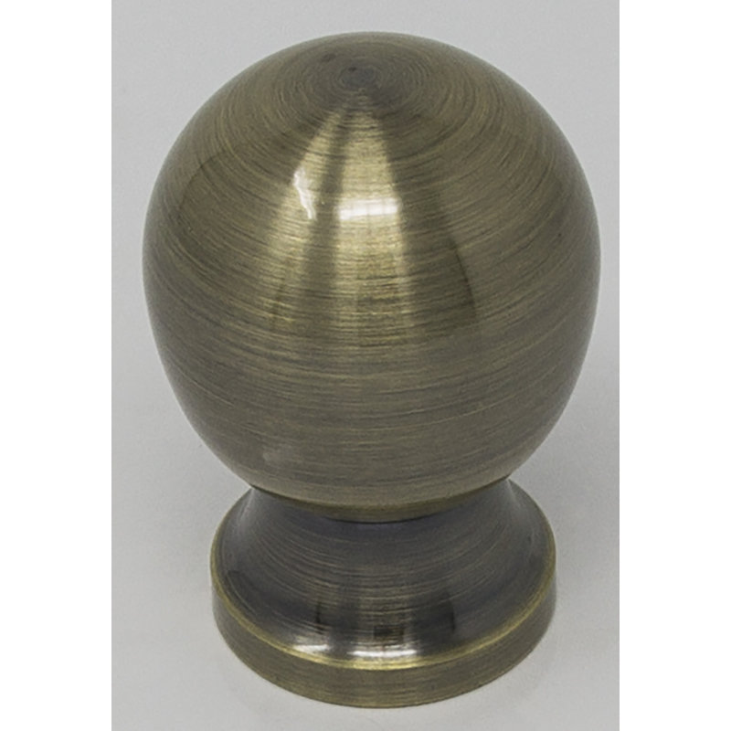 Argelis Lamp Finial, Antique Brass