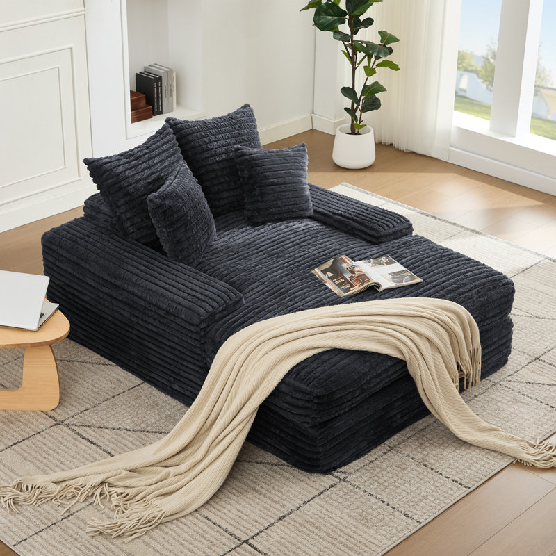 Chaise longue ergonomique Bhondave, Gris