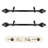 Baudette Steel Adjustable Single Curtain Rod-1725985020