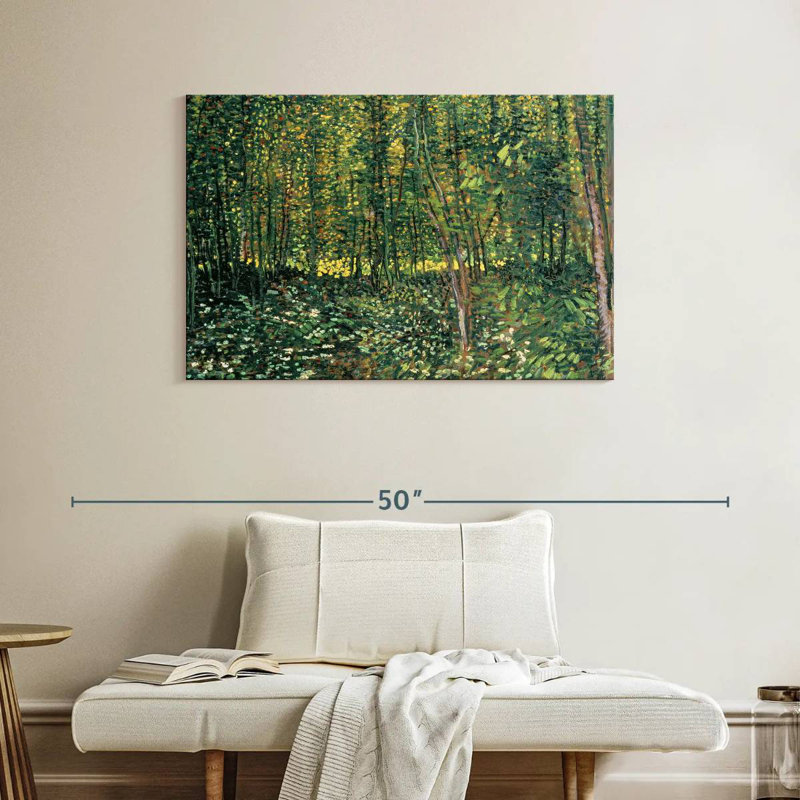Alvord, arbres et sous-bois, H 26 po x l 39 po
