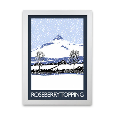 Roseberry Topping In Snow by Richard O'Neill - Print