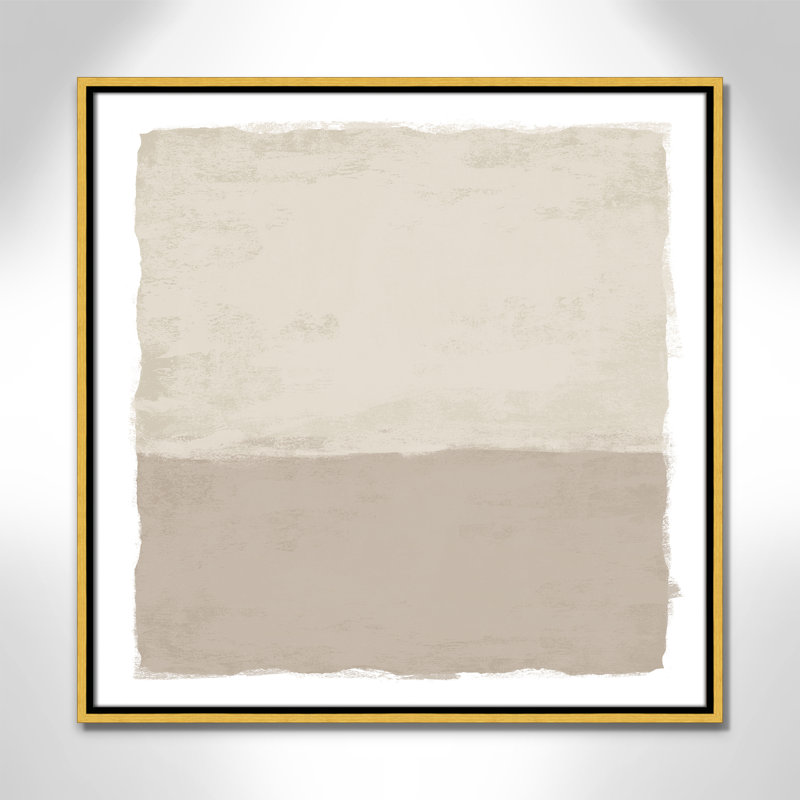 «Silent Sands II» par Natalie Carpentieri, H 25,5 po x l 25,5 po, Doré