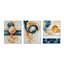«Supreme Life of Coastal Mosaic», ensemble d'art sur toile encadré de suprématisme abstrait orange-129076855-129076859