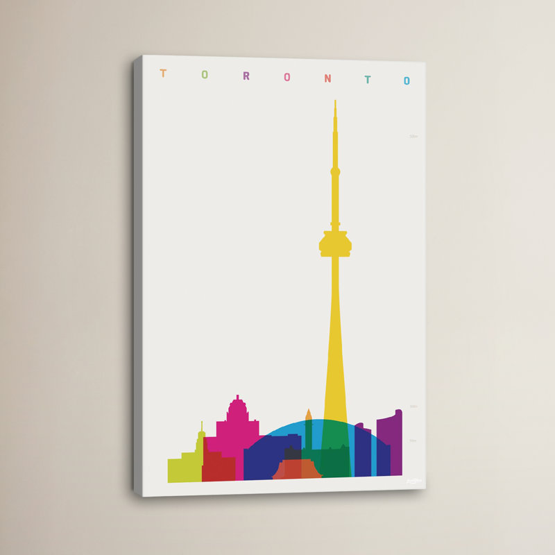 « toronto » par yoni alter, impression sur toile tendue, H 18 po x l 12 po x P 1,5 po