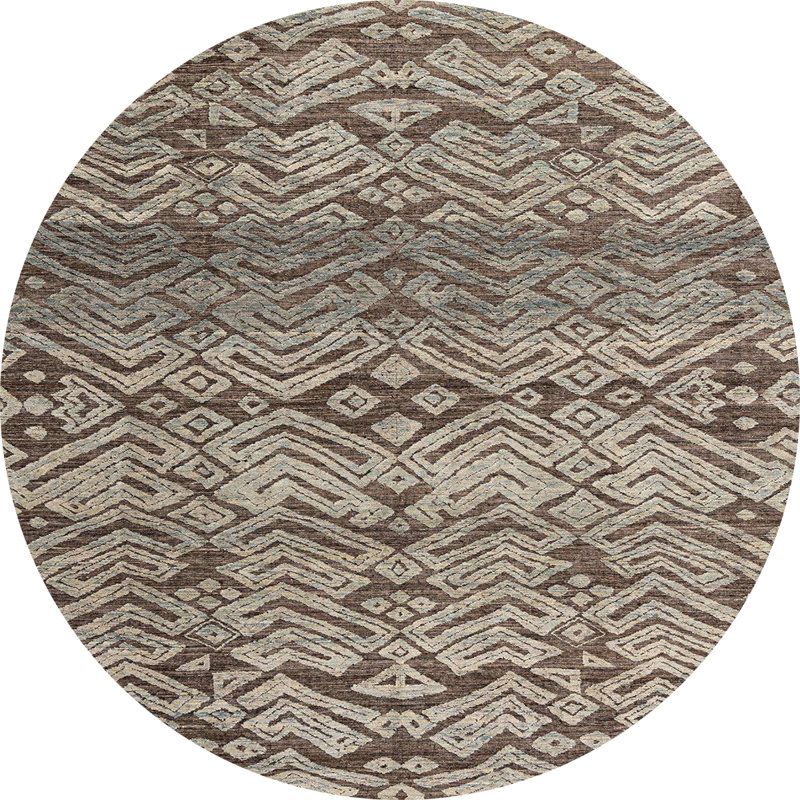 Tapis abstrait moderne 4544, Rond 7 pi