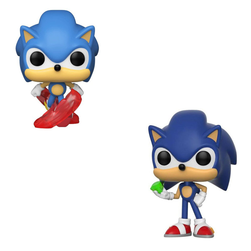 George Oliver 2 Pack Sonic The Hedgehog - Classic Sonic & Sonic with Emerald #632 #284