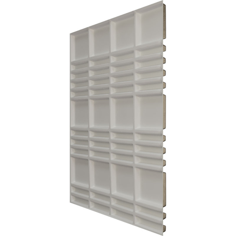 Panneau mural décoratif Stacked EnduraWall 3D (paquet de 12 pour 32,04 pieds carrés), Acier patiné métallique vieilli