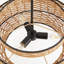 20" W 3-Light Woven Rope Drum Chandelier
