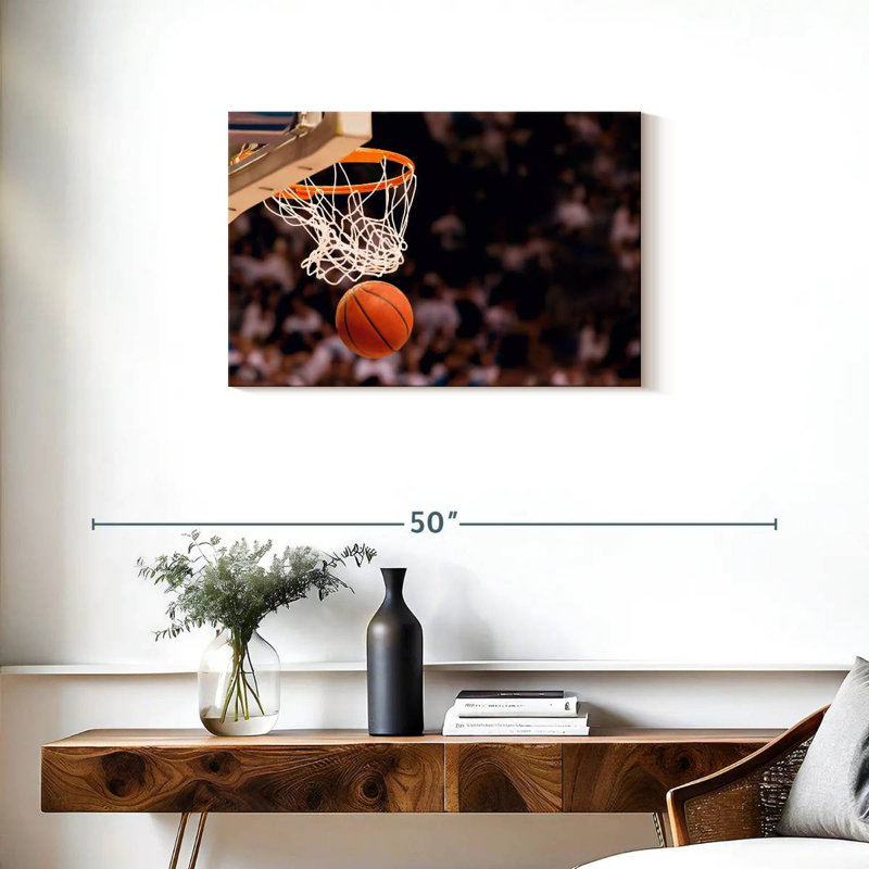 Ballon de basket-ball Sirecc, H 20 po x l 30 po