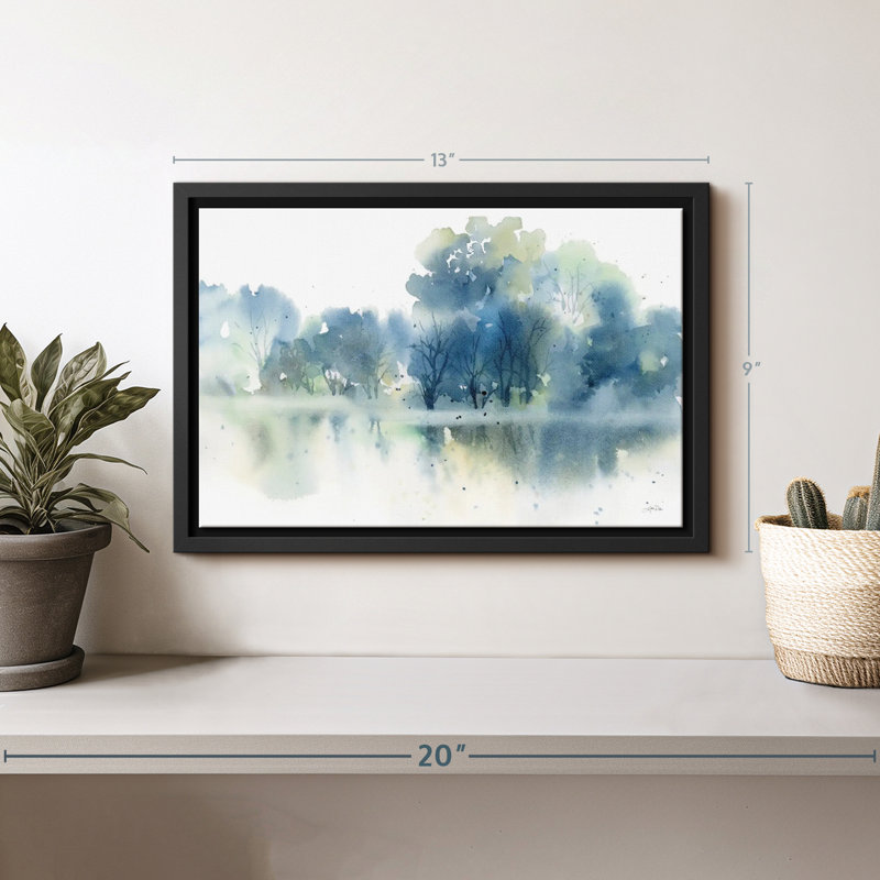 " Blue Pond Reflections ", 13" H x 9" W