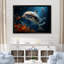 Dauphin éternel dansant II sur toile-870623572-870623574