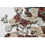 Sculpture dimensionnelle 24 "x 39" en bois beige