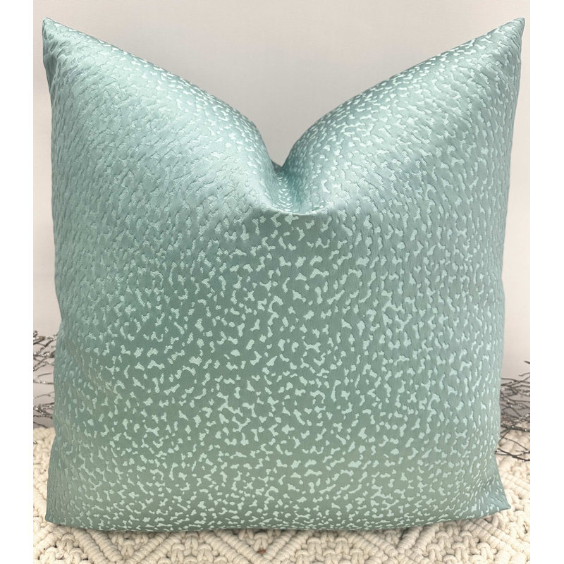 Abstract Cream Square Cushion Cover, Navy