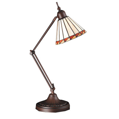 23"H Prairie Mission Adjustable Desk Lamp