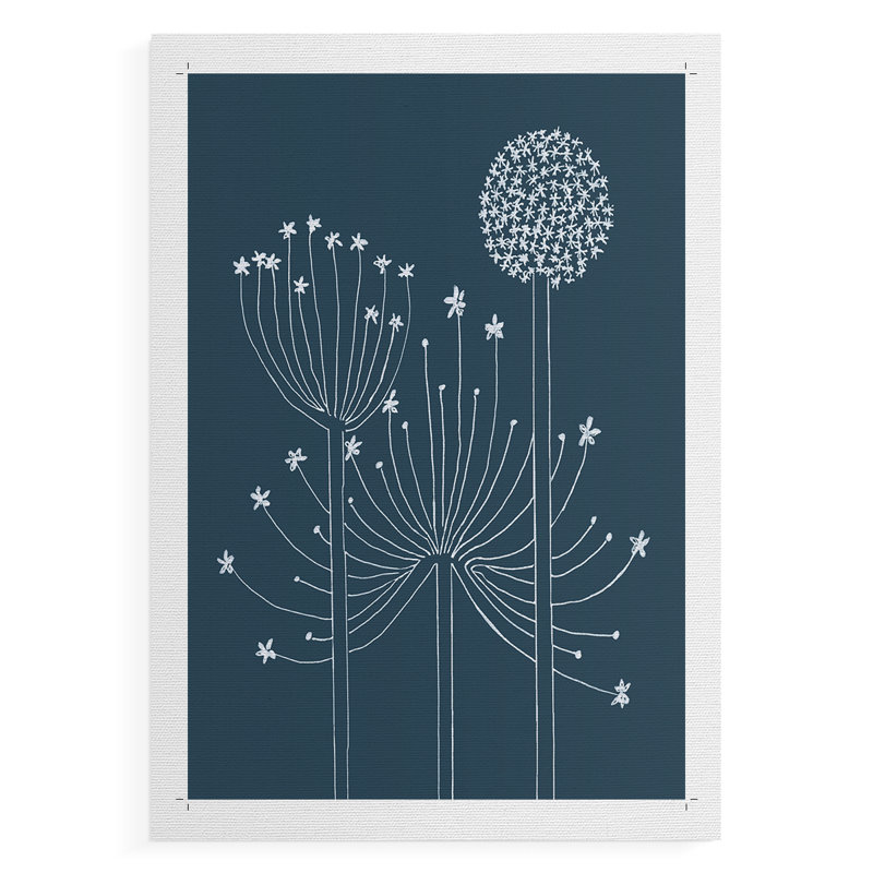 Graphic Alliums II - Impression sur toile seulement - NON-CADRE, H 48 po x l 32 po