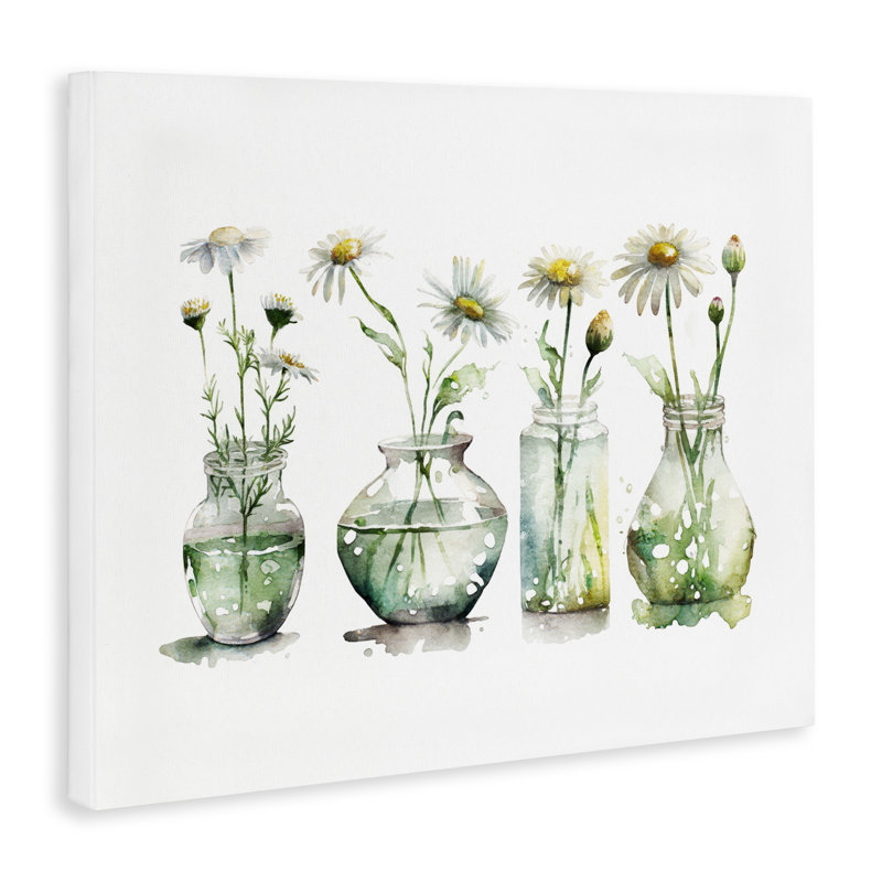  "Vases en verre", art mural sur toile par Svetlana Aleynikova, H 16 po x l 20 po