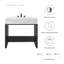 Meuble-lavabo 36 po Modway Gridiron-82353032