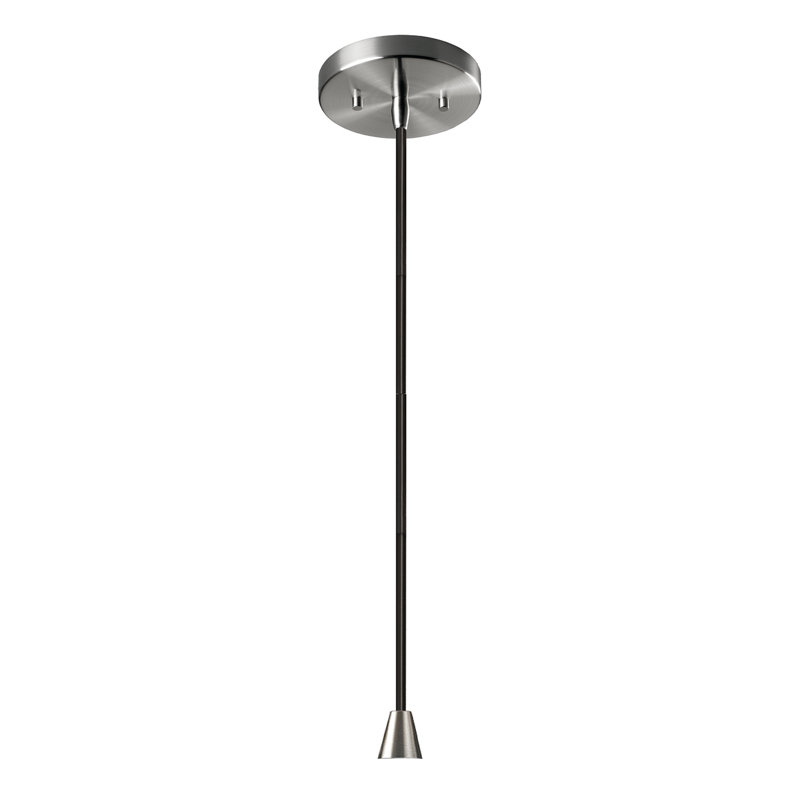 Luminaire suspendu à 1 lumière Leni, Patine antique, Nickel brossé