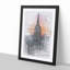 Empire State Building Sunset in Abstract - Picture Frame Graphic Art Print-55725283-55725285