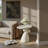 20" Stone-Inspired Fiberglass Oval End Table & Side Table, Solid Construction No Assembly Accent Table For Living Rooms & Bedrooms-1257778863