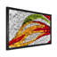 Colorful Colorful Orange and Red Mosaic - Photographie sur toile avec cadre photo-1777960300-1777960301