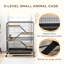 Cage pour animaux 53,5 "en métal avec roues - 5 niveaux, gris pour, furet et chinchilla