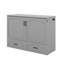 Lit escamotable double pleine grandeur avec tiroir et ensemble de prises et ports USB-318225395