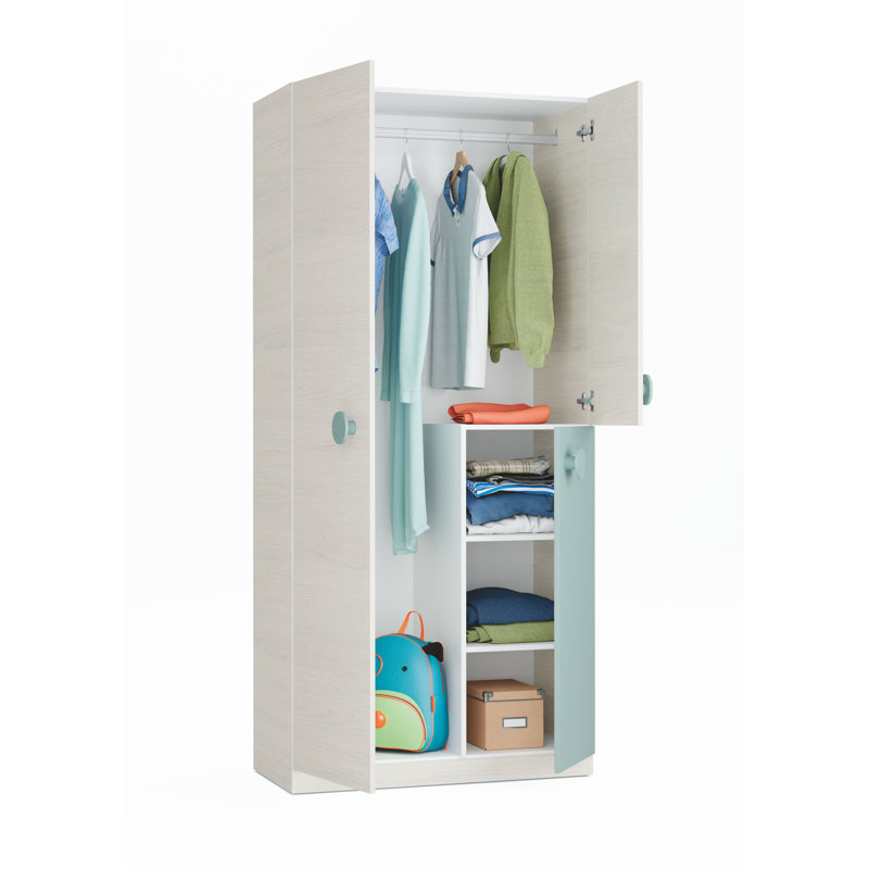 Hideaway 3 Door Manufactured Wood Wardrobe