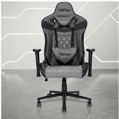 Athletic XL Ergonomic Gaming Chair, Grey