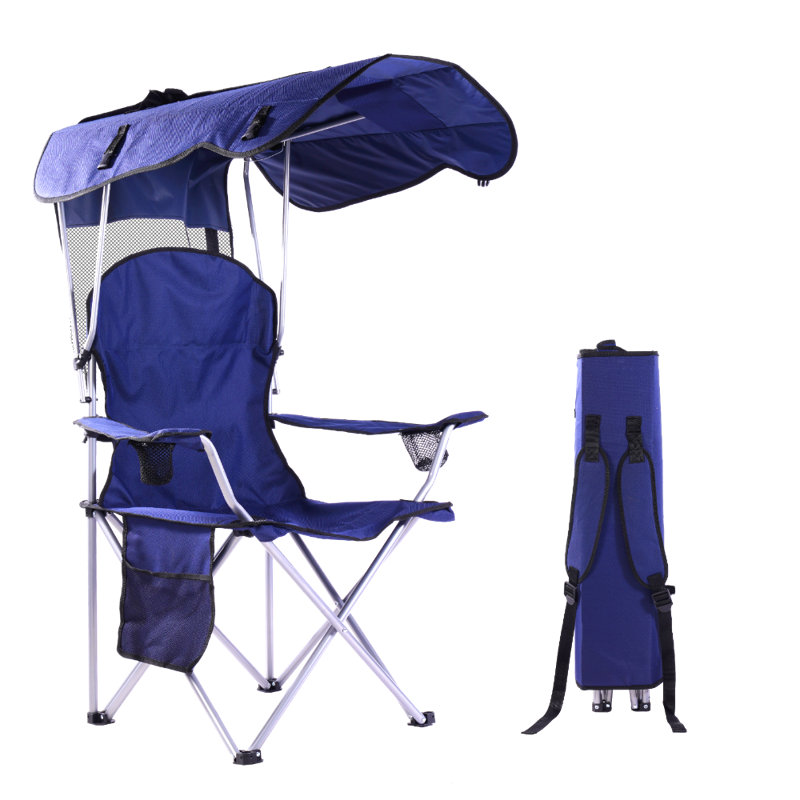Portable Folding Chair With Shade Canopy For Adults Beach Chairs Canopy Shade Seating Camping And Folding Chairs For Outside