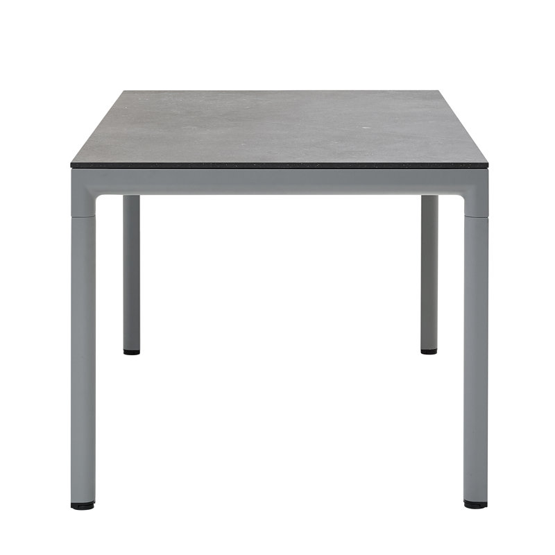 Drop Outdoor Dining Table, 39.4" W x 78.8" L x 29" H, Light Gray, Basalt