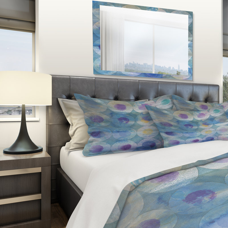 Polyester Weave / Muslin Geometric Shapes Duvet Cover, King Duvet Cover + 2 Shams