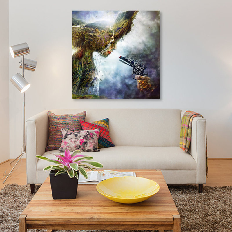 «Betrayal», reproduction d'impression sur toile, H 26 po x l 26 po x P 1,5 po, Pas de tapis, Toile tendue