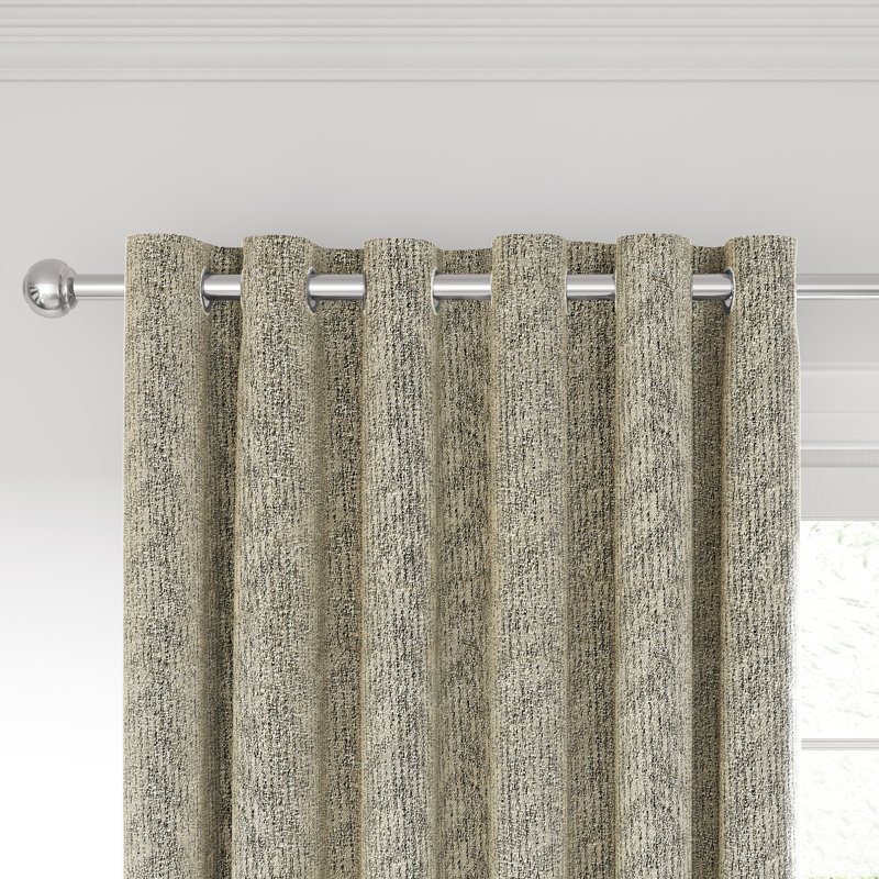 Hana Room Darkening Curtain Pair, Linen, 168cm Width x 183cm Drop