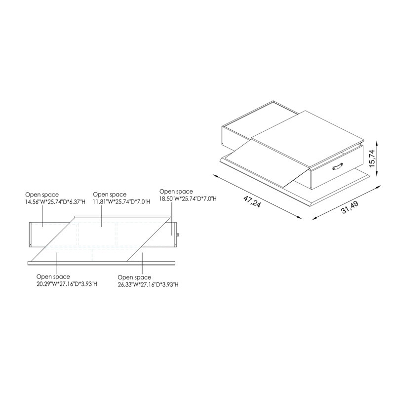 Donaho Single Coffee Table