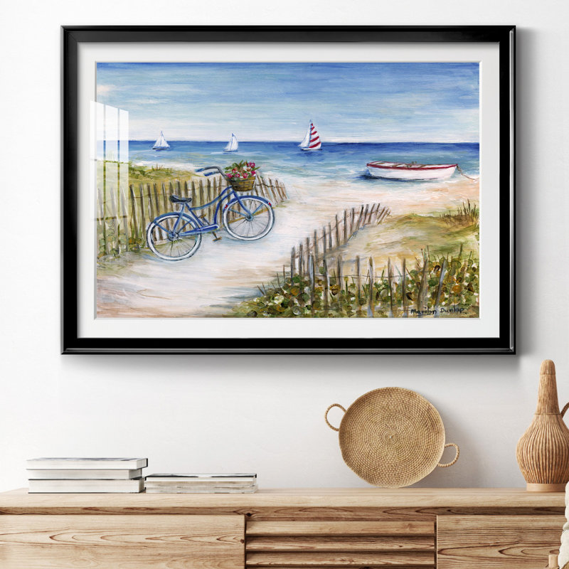 Beach Ride I - peinture encadrée, H 18,5 po x l 24,5 po x P 1,5 po, Noir