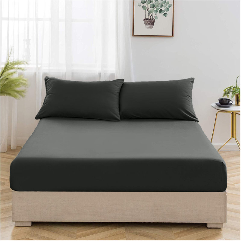 Franceschino Luxury 100 Egyptian Cotton Flat Sheet – 300 Thread Count, Soft, Breathable & Hotel Quality, Kingsize (5'), Navy