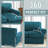 Velvet Stretch 3 Piece T Cushion Sofa Slipcovers for 2 Couch Covers with 2 Individual T Cushion Covers Machine Washable-612542334-613199361