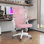 Chaise de bureau ergonomique en filet avec accoudoirs rabattables Norlene