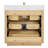 Porto 36'' Free Standing Single Bathroom Vanity with Quartz Top-754175296-754151391