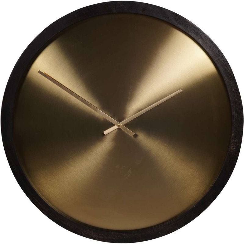 Adisynne Iron Wall Clock, Gold