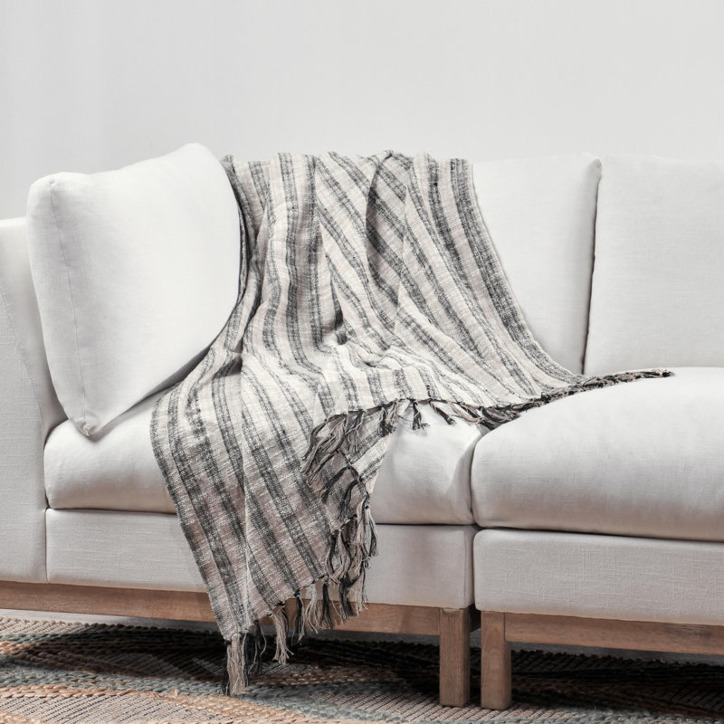 Lima 100% Blue 50"x70" Throw Blanket Blanket