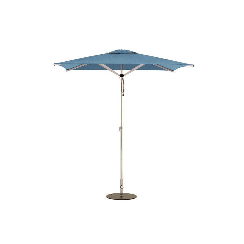 Swift 6.6' Square Umbrella, Mineral Blue, Cement