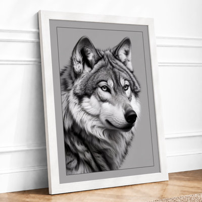 Wolf In Focus Minimalist - Print