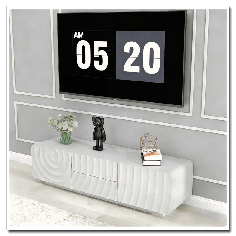 58''Tv Stand, White