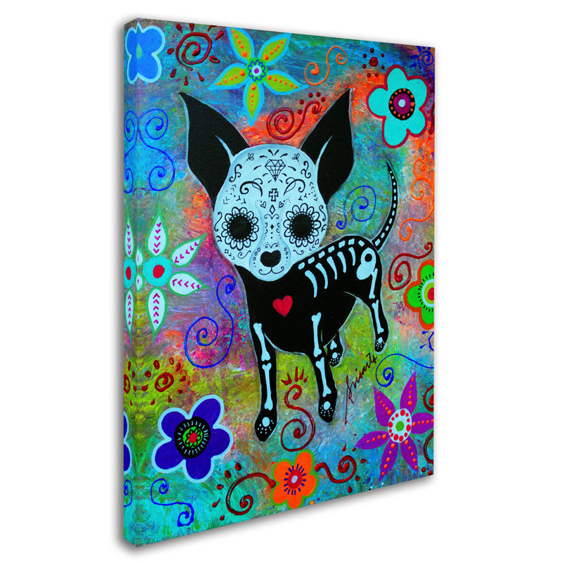 Guenther «Chihuahua Dog Black Face Al», reproduction sur toile tendue, H 19 po x l 14 po x P 2 po