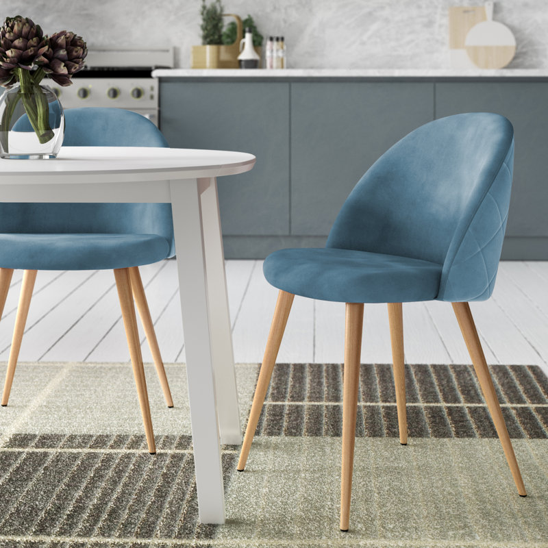 Dungorbery Upholstered Dining Chair, Blue