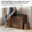 Banc de rangement rembourré avec portes-133713528-133713529