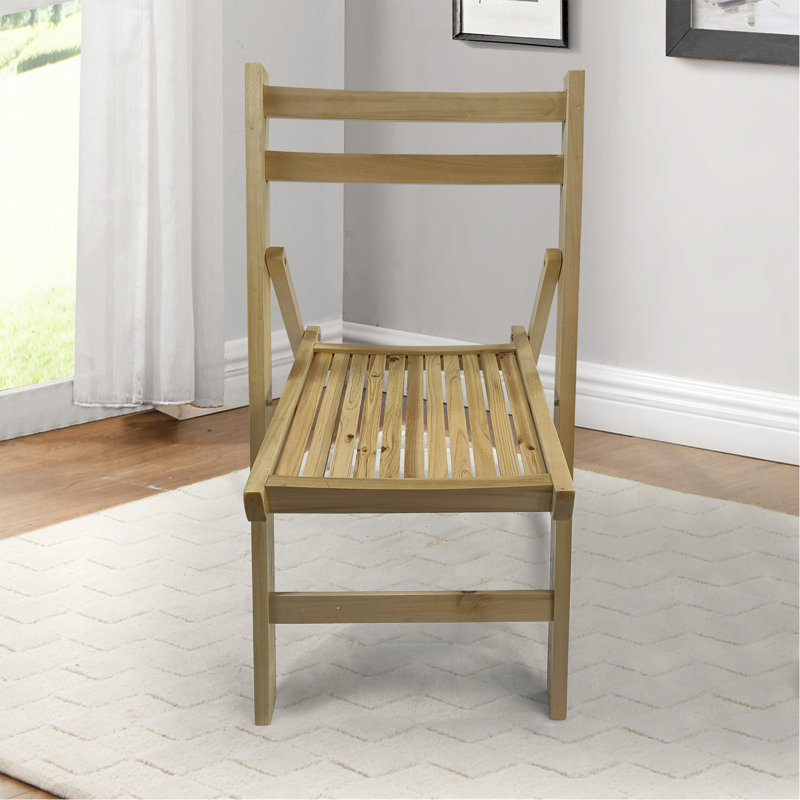 Chaise pliante en bois à lattes Furniture, ensemble de 4, chaise pliante, style pliable